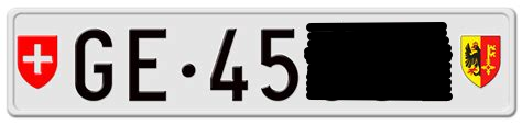 Swiss license placte domiciliation